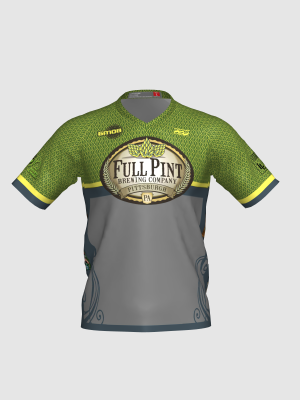 Podiumwear Men's Silver Short Sleeve MTB Jersey - New Fabric 2025!
