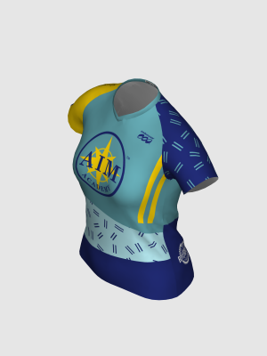 Podiumwear Women's Silver Short Sleeve MTB Jersey - NEW FABRIC 2025!