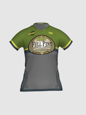 Podiumwear Women's Silver Short Sleeve MTB Jersey - NEW FABRIC 2025!