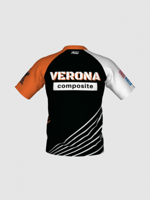 Podiumwear Men's Silver Short Sleeve MTB Jersey - New Fabric 2025!