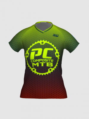 Podiumwear Women's Silver Short Sleeve MTB Jersey - NEW FABRIC 2025!
