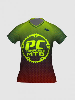 Podiumwear Women's Silver Short Sleeve MTB Jersey