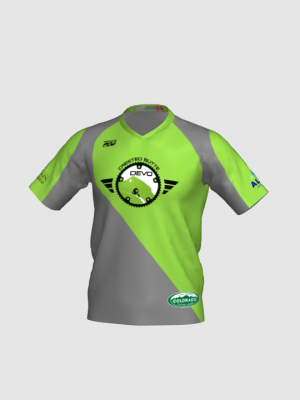 Podiumwear Men's Silver Short Sleeve MTB Jersey - New Fabric 2025!