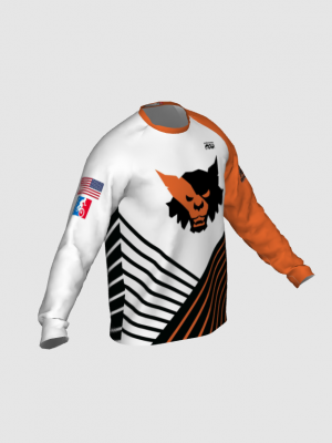 Podiumwear Unisex Silver Long Sleeve Tech Tee - New Fabric 2025!