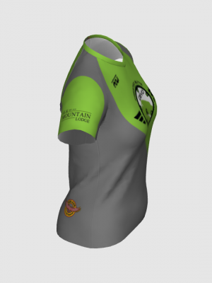 Podiumwear Women's Silver Short Sleeve MTB Jersey - NEW FABRIC 2025!