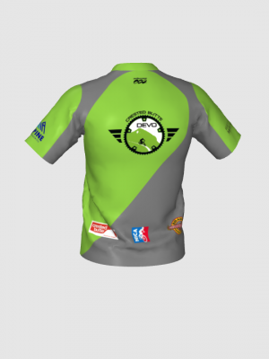 Podiumwear Men's Silver Short Sleeve MTB Jersey - New Fabric 2025!