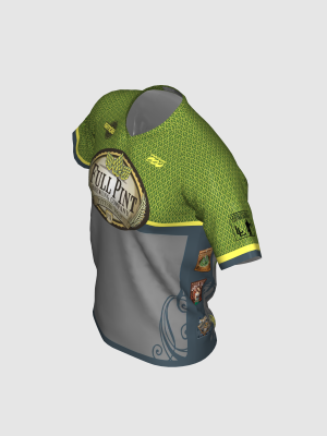 Podiumwear Men's Silver Short Sleeve MTB Jersey - New Fabric 2025!