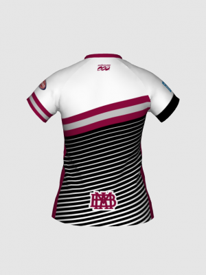 Podiumwear Women's Silver Short Sleeve MTB Jersey - NEW FABRIC 2025!