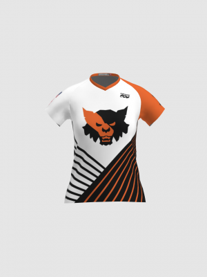 Podiumwear Women's Silver Short Sleeve MTB Jersey - NEW FABRIC 2025!