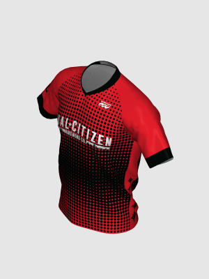 Podiumwear Men's Silver Short Sleeve MTB Jersey - New Fabric 2025!