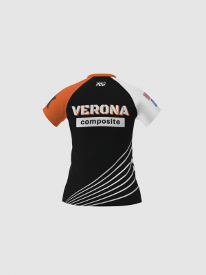 Podiumwear Women's Silver Short Sleeve MTB Jersey - NEW FABRIC 2025!