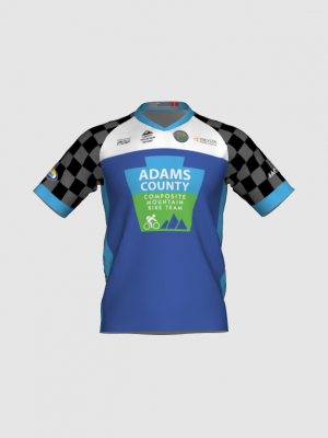 Podiumwear Men's Silver Short Sleeve MTB Jersey - New Fabric 2025!