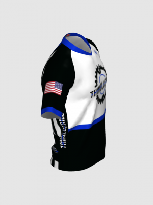 Podiumwear Men's Silver Short Sleeve MTB Jersey - New Fabric 2025!