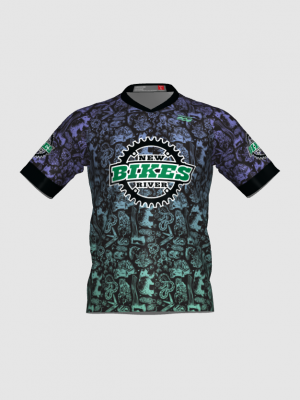Podiumwear Men's Silver Short Sleeve MTB Jersey - New Fabric 2025!