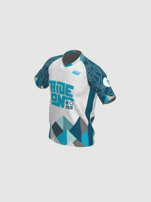 Podiumwear Men's Silver Short Sleeve MTB Jersey - New Fabric 2025!