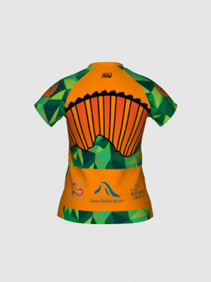 Podiumwear Women's Silver Short Sleeve MTB Jersey - NEW FABRIC 2025!