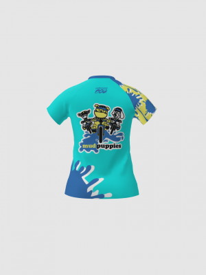 Podiumwear Women's Silver Short Sleeve MTB Jersey - NEW FABRIC 2025!