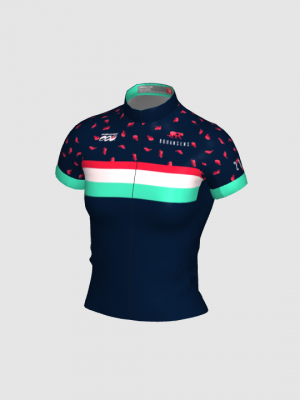 Podiumwear Women's Silver Full Zip Jersey