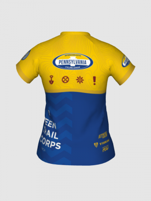 Podiumwear Women's Silver Short Sleeve MTB Jersey - NEW FABRIC 2025!