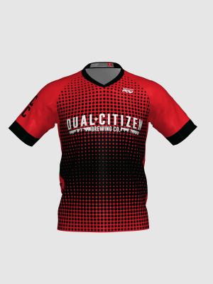 Podiumwear Men's Silver Short Sleeve MTB Jersey - New Fabric 2025!