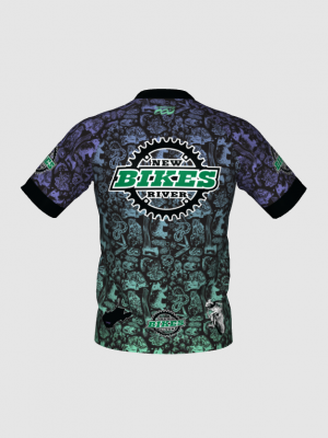 Podiumwear Men's Silver Short Sleeve MTB Jersey - New Fabric 2025!