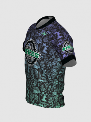 Podiumwear Men's Silver Short Sleeve MTB Jersey - New Fabric 2025!