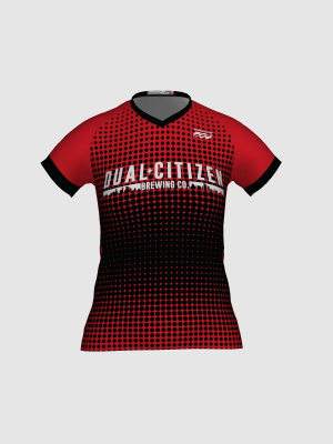 Podiumwear Women's Silver Short Sleeve MTB Jersey - NEW FABRIC 2025!