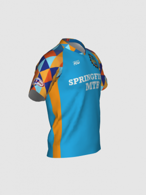 Podiumwear Men's Silver Short Sleeve MTB Jersey - New Fabric 2025!