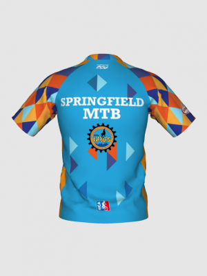 Podiumwear Men's Silver Short Sleeve MTB Jersey - New Fabric 2025!