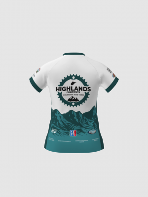 Podiumwear Women's Silver Short Sleeve MTB Jersey