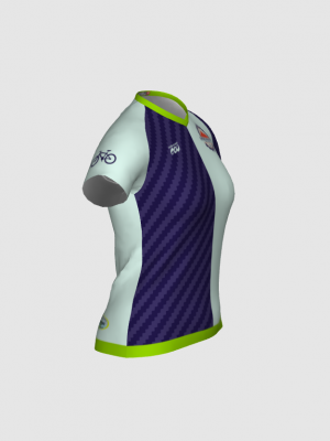 Podiumwear Women's Silver Short Sleeve MTB Jersey - NEW FABRIC 2025!
