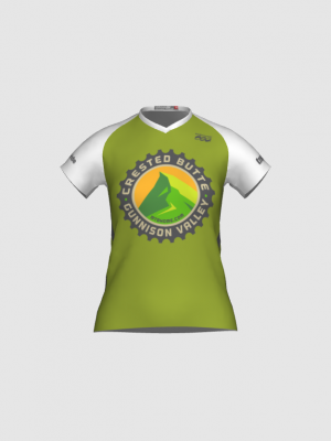 Podiumwear Women's Silver Short Sleeve MTB Jersey - NEW FABRIC 2025!