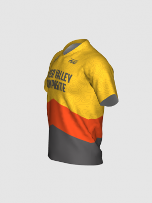 Podiumwear Men's Silver Short Sleeve MTB Jersey - New Fabric 2025!