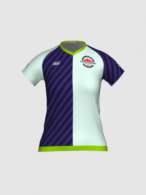 Podiumwear Women's Silver Short Sleeve MTB Jersey - NEW FABRIC 2025!