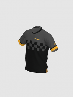 Podiumwear Men's Silver Short Sleeve MTB Jersey - New Fabric 2025!