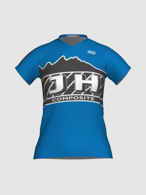 Podiumwear Women's Silver Short Sleeve MTB Jersey - NEW FABRIC 2025!