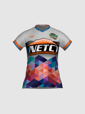 Podiumwear Women's Silver Short Sleeve MTB Jersey - NEW FABRIC 2025!