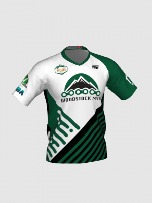 Podiumwear Men's Silver Short Sleeve MTB Jersey - New Fabric 2025!