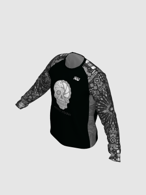 Podiumwear Unisex Silver Long Sleeve Tech Tee - New Fabric 2025!