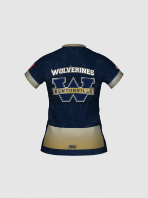 Podiumwear Women's Silver Short Sleeve MTB Jersey - NEW FABRIC 2025!