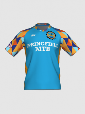 Podiumwear Men's Silver Short Sleeve MTB Jersey - New Fabric 2025!