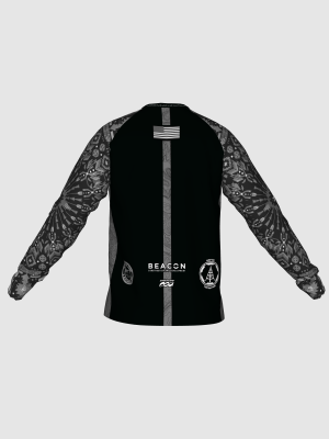 Podiumwear Unisex Silver Long Sleeve Tech Tee - New Fabric 2025!