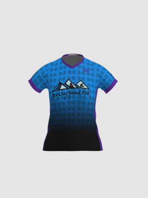 Podiumwear Women's Silver Short Sleeve MTB Jersey - NEW FABRIC 2025!