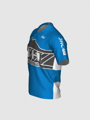 Podiumwear Men's Silver Short Sleeve MTB Jersey - New Fabric 2025!