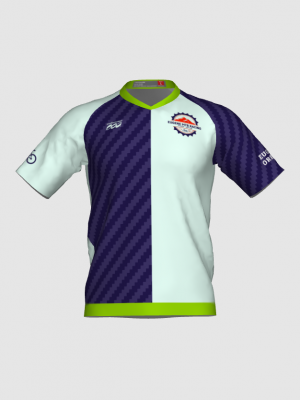 Podiumwear Men's Silver Short Sleeve MTB Jersey - New Fabric 2025!