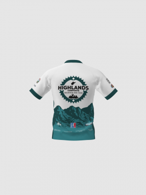 Podiumwear Men's Silver Short Sleeve MTB Jersey - New Fabric 2025!
