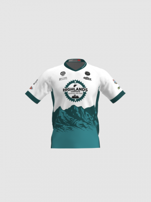 Podiumwear Men's Silver Short Sleeve MTB Jersey - New Fabric 2025!