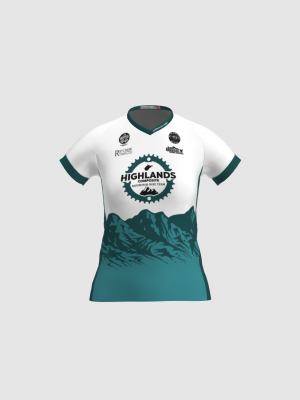 Podiumwear Women's Silver Short Sleeve MTB Jersey