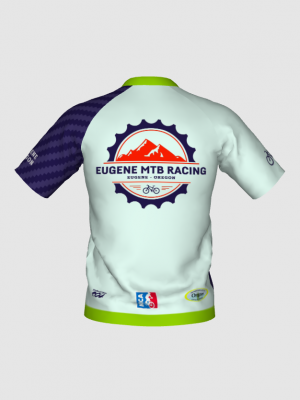Podiumwear Men's Silver Short Sleeve MTB Jersey - New Fabric 2025!