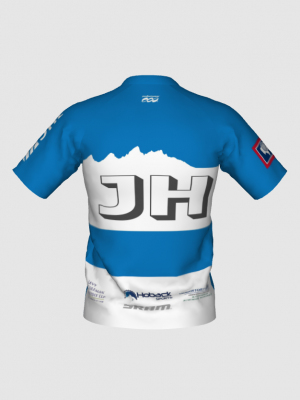 Podiumwear Men's Silver Short Sleeve MTB Jersey - New Fabric 2025!